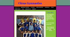 Desktop Screenshot of citrusgymnastics.com