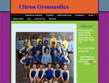Tablet Screenshot of citrusgymnastics.com